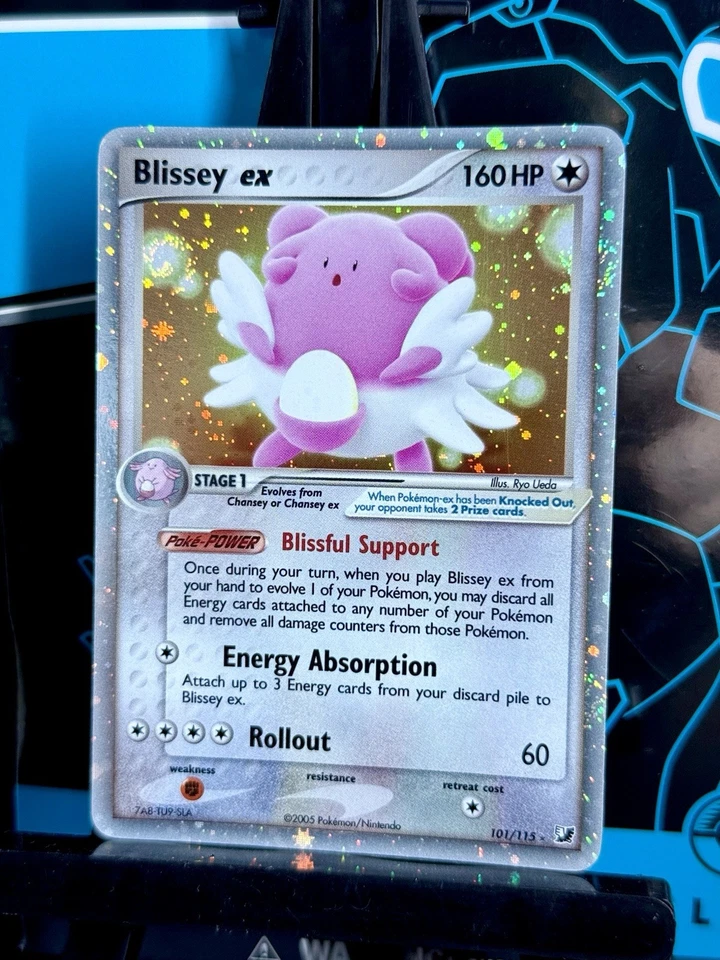 Blissey ex 101/115 EX Unseen Forces Pokemon Card - Near Mint Condition - Image 3 of 3