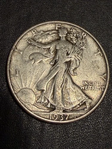 1937-D  Denver  Mint Silver Liberty Walking Half Dollar  lot # 2224