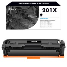 1PK Black Toner for HP 201X 201A CF400X Laserjet Pro MFP M277dw M277c6 M252dw