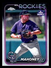 Jack Mahoney Chrome Refractor Rookie 2024 Topps Pro Debut Card #PDC-194 Rockies