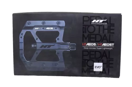 HT Components AE05(EVO+) Pedals - Platform, Aluminum, 9/16", Stealth