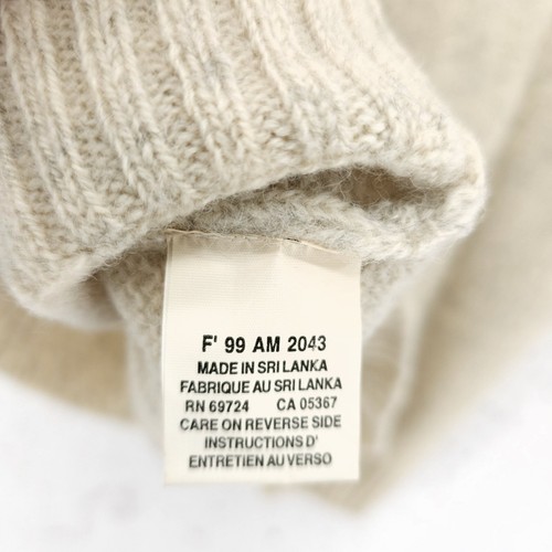 NOS COLUMBIA Vintage 100% Shetland Wool Cabonian Crew Sweater Chalk Heather XXL - Imagen 7 de 8