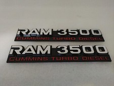 Dodge Ram Cummins Turbo Diesel 3500 Emblems