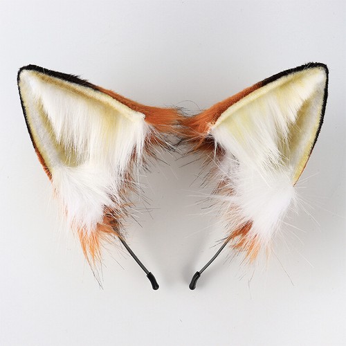 Fluffy Fox Ear Headband Long Tail Faux Fur Animal Cosplay Costume Props Party. - Picture 13 of 24