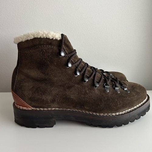 $1,850 Ralph Lauren Purple Label Fidel Leather Suede Shearling Chukka Boots 12D - Picture 3 of 15
