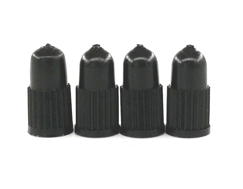 Black Plastic Presta (French) Valve Caps - For Road Bike Valves