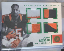 2017 Panini Spectra Aspiring Patch Autographs Neon Black Light #12 John Ross /5