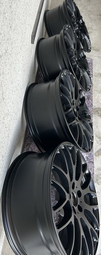 PLATIN Felgen Audi Mercedes etc 8x19“ ET28 Schwarz Matt Neu Pulverbeschichtet - Bild 5 von 5