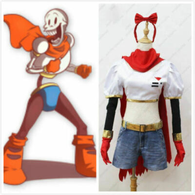 Anime Undertale Papyrus Cosplay Clothing Women clothing custom made &