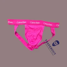 Calvin Klein CK men pink cotton  jock strap jockstraps underwear size S M L XL