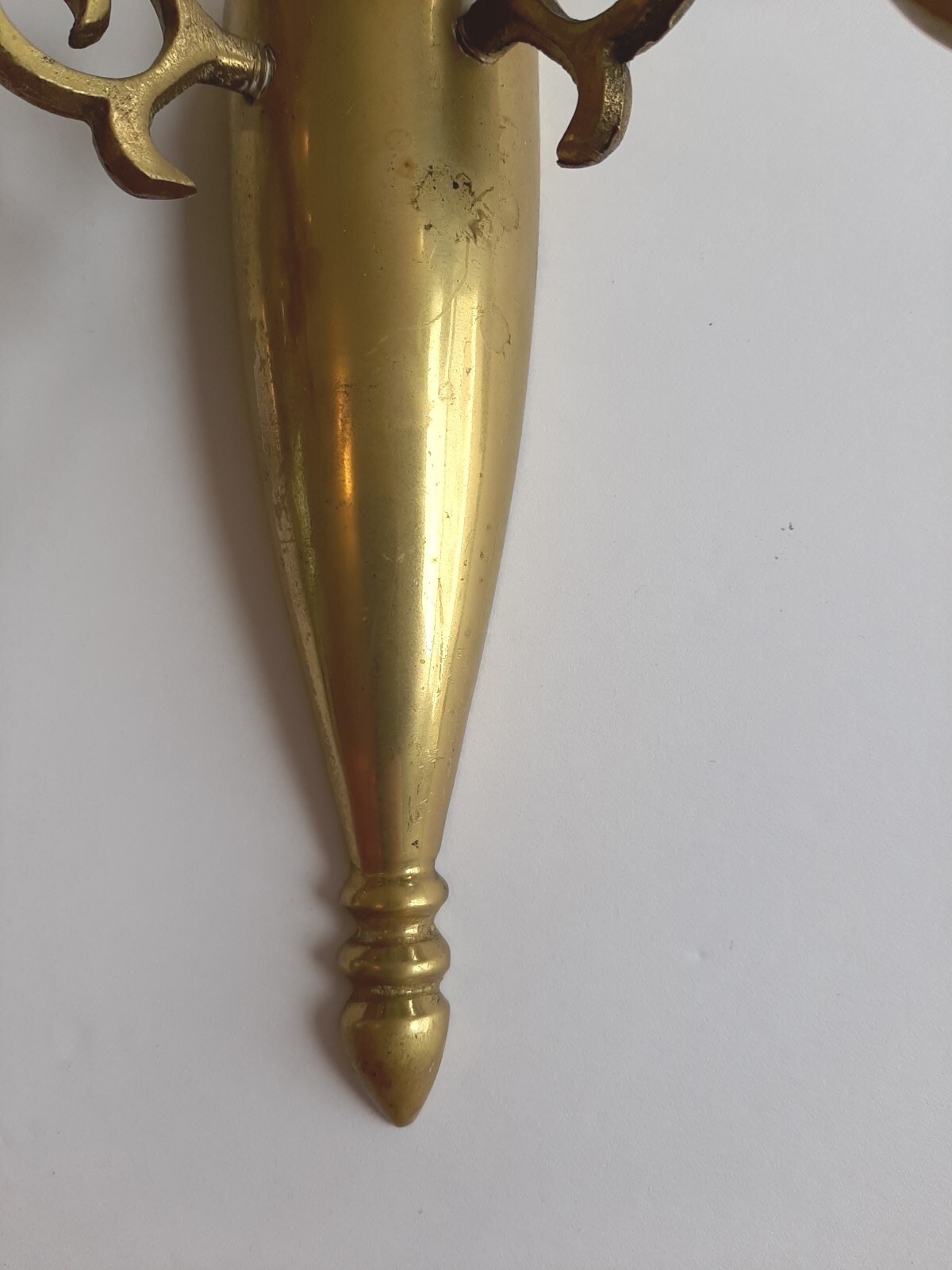 Pair of Vintage CM Brass Wall Candle Sconces eBay
