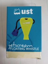 UST Jet Scream Emergency Whistle 122 Decibels Pea-Less Weatherproof Flat Buoyant