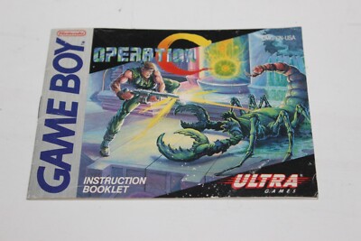 Operation C Contra 1991 Nintendo Game Boy Manual Only DMG-CN-US Authentic