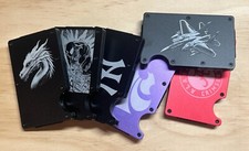 Your Image - CUSTOM Laser Engraved Thin Metal RFID Blocking Wallet Slim Profile