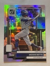 Mookie Betts 2022 Panini Donruss Baseball Career Stat Line /500 #211 Dodgers MLB