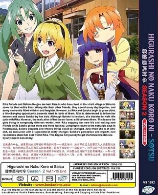 HIGURASHI NO NAKU KORO NI - SOTSU SEASON 2（ VOL.1-15 END ) DVD + EXTRA GIFT