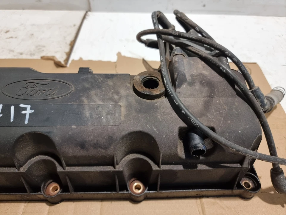 Cubierta basculante de plástico superior del motor Ford KA 1.3 i gasolina 2005 MK1 OEM 3S5G-6007-AA Foto 4 de 4