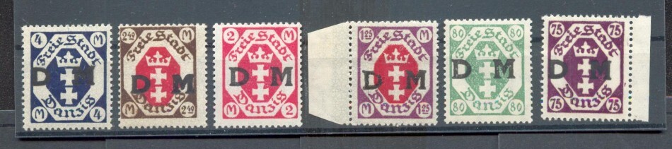 Danzig Service 15/20 LUXURY** MNH POST-FRESH 30EUR