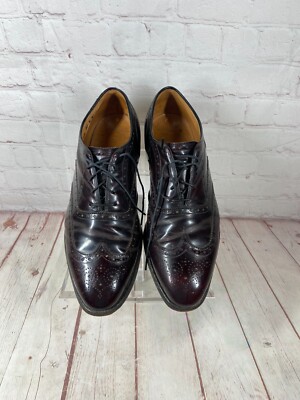 Steve Madden Burgundy Brogue Dress Shoes with Detailed Lining- Men's Size  10 | eBay
