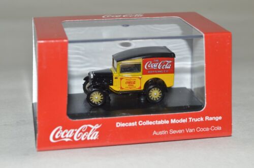 OO scale 1/76 car vehicle Oxford 76ASV006CC Austin 7 van Coke Coca-Cola soda