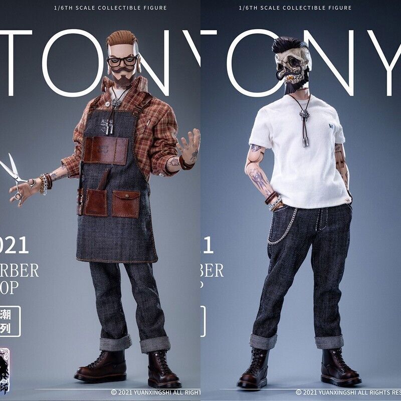 猿行师 2021 Barber Shop Tony 1/6th Collectibles Action Figure 猿行师 2021 Barber Shop Tony 1/6th Collectibles Action Figure