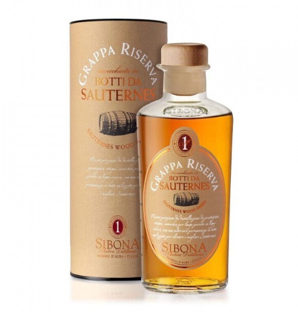 Grappa Riserva Botti da SAUTERNES Distilleria Sibona 50 cl. 44% vol.