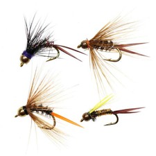 20PCS Bead Head Hares Ear Nymph Fly Pheasant Tail Nymph Trout Lures Fly Fishing