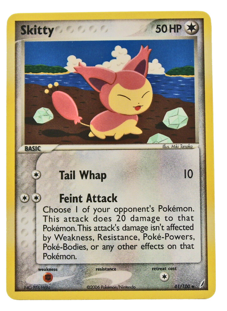 Skitty 41/100 Uncommon Non Holo EX Crystal Guardians NM+ With eBay Shipping