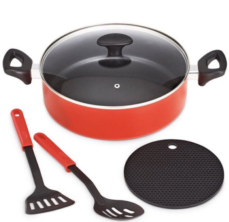 BPA-Free BELLA 5-Piece Nonstick Cookware Set Without PFOA or PFOS