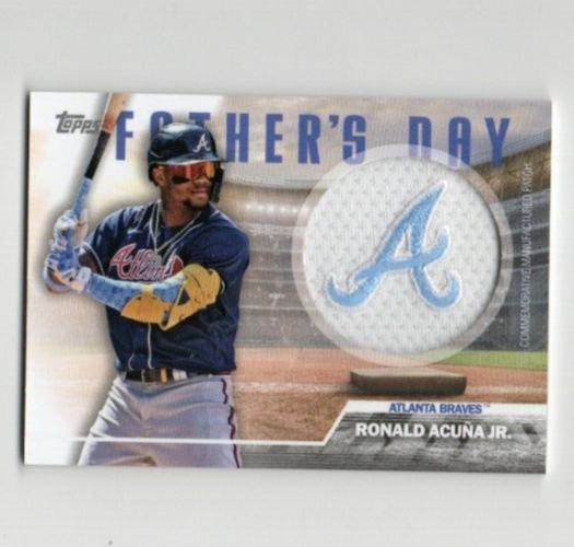 2023 Topps Father's Day Commemorative Team Patches Ronald Acuna Jr