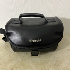 Vintage POLAROID Camera Camcorder Bag Soft Carry Case Adjustable Black