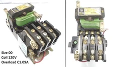GE - CR206A0 - SIZE 00 STARTER CONTACTOR 9A - 115-575V - 1/3-2HP - 110/120V Coil