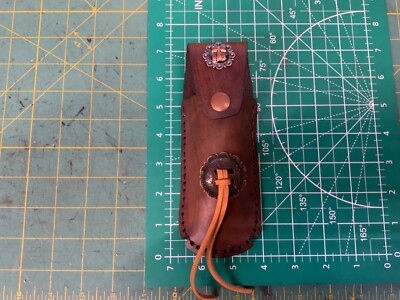 Handmade Leather Knife/ Double Stack Magazine Pouch Belt Attach