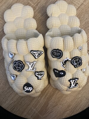 Bubble Slides with Charms Size 6-10 Message After Order