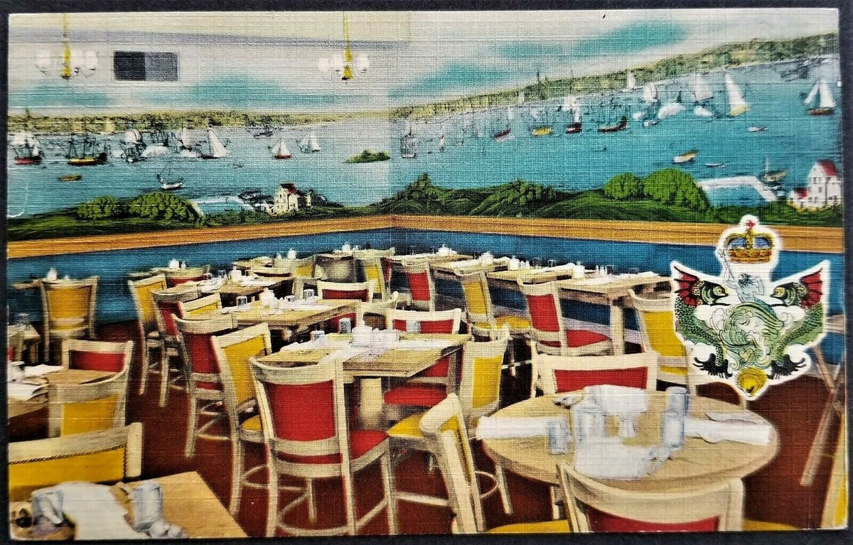 絵画 シーフード レストラン King of the Sea Seafood Restaurant Interior, Mural, New York, NY