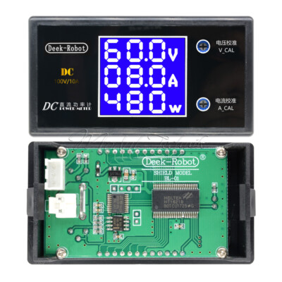 10PCS DC 100V 10A Digital LCD Voltmeter Ammeter Tester Voltage Current Detector-
