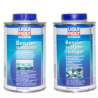 LIQUI MOLY Marine Benzin Systemreiniger Reiniger +Benzin Stabilisator 2 X 500 ml