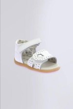 Kickers Sandale Fille Bigkratch Avec Déchirures - 3 (Blanc/Argenté)