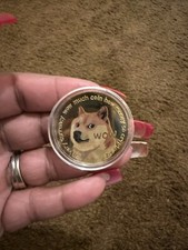 DOGE Dogecoin WOW Cryptocurrency Colorized Printed Coin