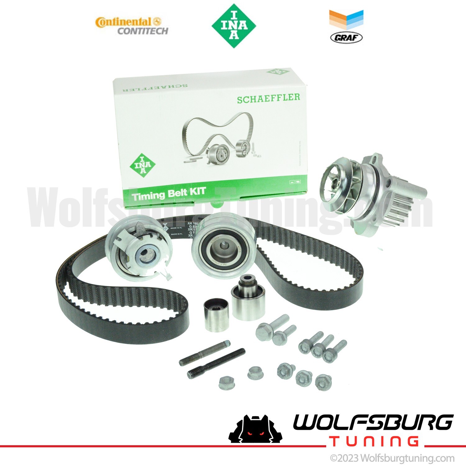 OEM VW TDI Passat CKRA Diesel Timing Belt Kit & Water Pump 2012, 2013 ...