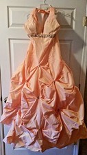 NWT Tiffany Designs Pink Beaded Size 8 Gown