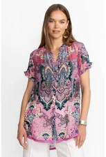 SALE - Johnny Was Zoli Tape Hem Burnout Tunic - Size M