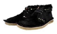PRADA Pony Fur Chukka Desert Boots Booties Shoes - 2TG125 NEW