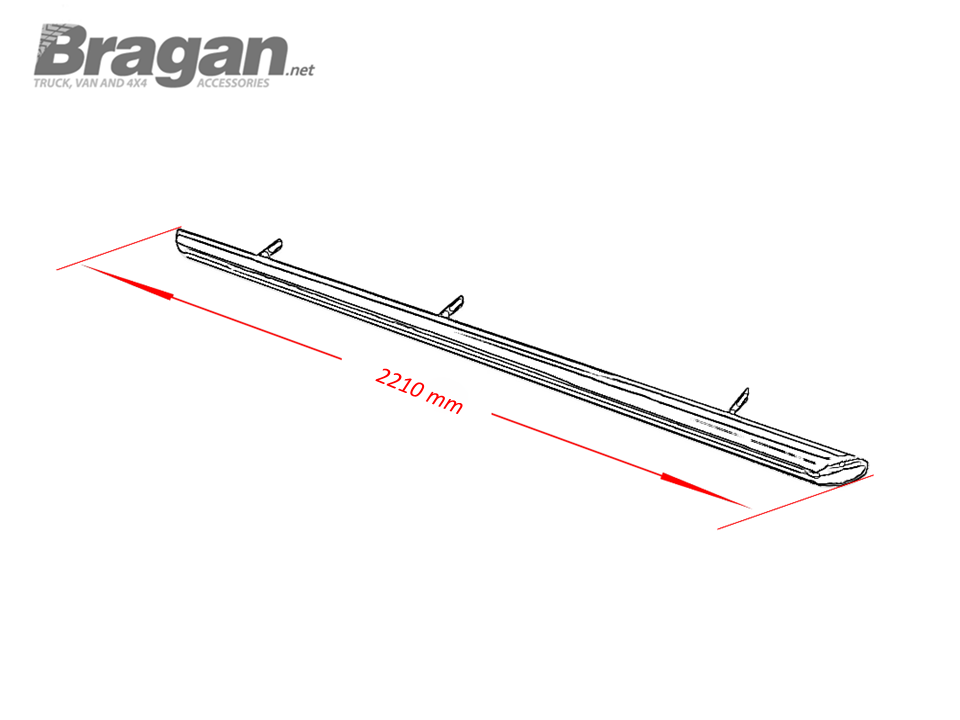 Side Bars + White LEDs To Fit Peugeot Expert SWB 20072016 Stainless