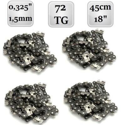 Sägekette passend für Jonsered 2159 50 cm 3//8/" 72 TG 1,5 mm Halbmeißel chain