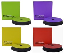 Koch Chemie Polierpadset 4x 125mm vier verschiedene Pads in 125/126mm 25mm H&ouml;he