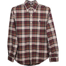 Ralph Lauren Mens Plaid Multicolor Button-Down Logo Long Sleeve Shirt Size Small