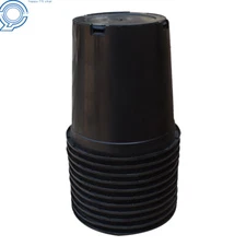 10 Pack 5 Gallon Pure Black Plant Flower Injection Molded Nursery Pot Containe