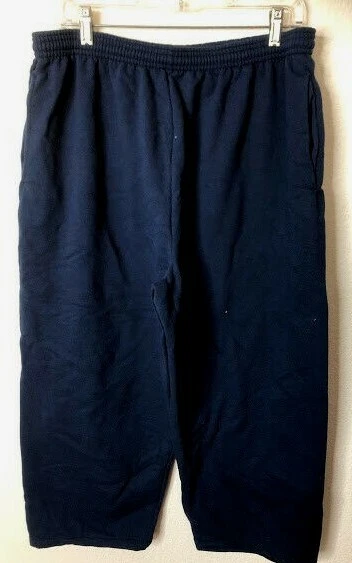 Hanes Men s EcoSmart Open Leg Fleece Pant With Pockets Set of 2