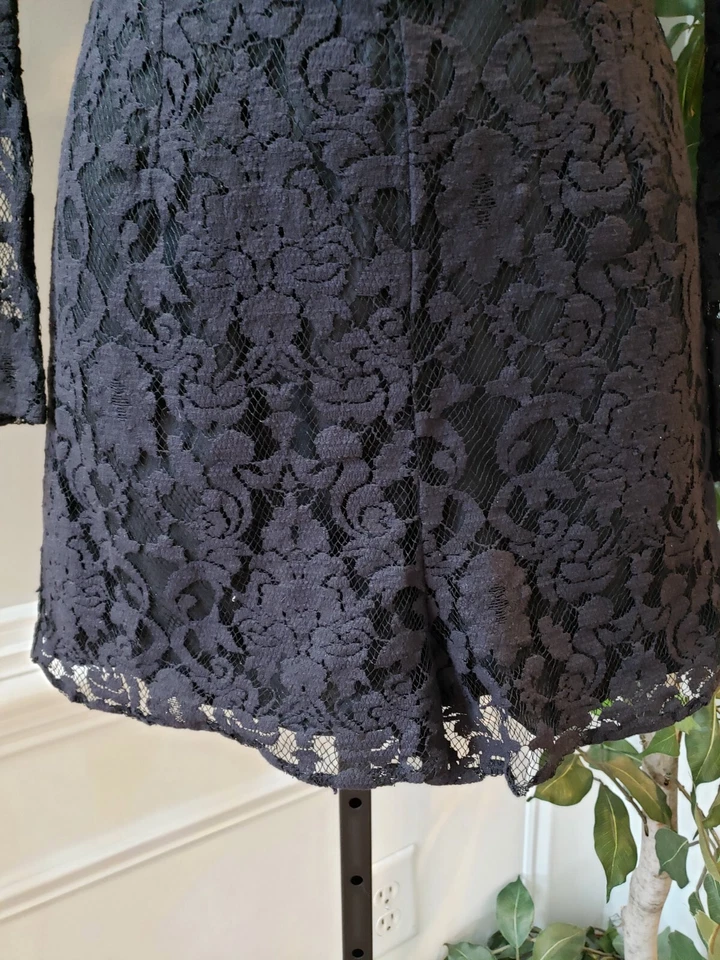 Mameluco informal de algodón negro manga larga BB Dakota para mujer talla 8 Foto 4 de 4